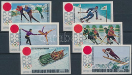 ** 1971 Téli Olimpia: Szapporo Vágott Sor Mi 888-893 B - Altri & Non Classificati