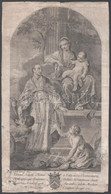 Cignaroli Giambettino Után Hieronymus Carattoni Metszete: Madonna A Gyermekkel, XVIII. Század - Prints & Engravings