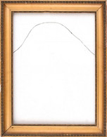 Aranyszínű, ökörszemes Fa Képkeret, Sérült. Belső Méret. 48,2x63 Cm - Altri & Non Classificati