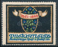 1910 M.F.I. 1890 Világatlasz Szerkesztősége Levélzáró (Balázs: 284.01) - Non Classificati
