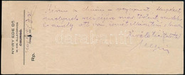 1927 Nyíri Ede M. Kir. állatorvos, Kaposvár, Fejléces Kézzel írt és Aláírásával Ellátott Receptje, Másik Oldalon Nyíri E - Non Classificati