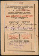 1928 A Duna Szövetség Igazolványa - Non Classificati