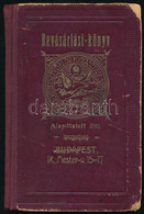 1930-31 Magyar Köztisztviselők Fogyasztási Szövetkezet Bevásárlási Könyv MÁV Tisztviselő Részére, Sok Bejegyzéssel, Kiss - Non Classificati