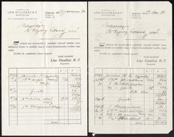 1931-33 1932 Löw Divatház, Kaposvár, össz. 7 Db Fejléces Okmány, Mind Hajtásnyommal - Non Classificati