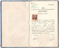 1932-1936 Joghallgató és Postatiszt Leckekönyve, 2 Db - Non Classificati