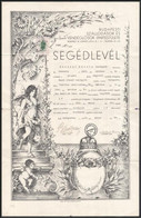 1941 Bp., A Budapesti Szállodások és Vendéglősök Ipartestülete által Kiállított Vendéglős Segédlevél - Non Classificati