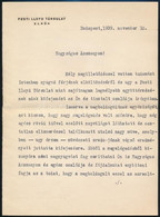 1939. Nov. 10 Egry Aurél (1874-?) ügyvéd, Jogtudós, Felsőház 1927. évi Megalakulása óta Annak Tagja, A Pesti Lloyd Társu - Zonder Classificatie