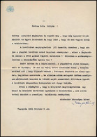 1961 Klempa Sándor (1898-1985) Apostoli Kormányzó, Későbbi Püspök Levele Saját Kezű Aláírásával, Veszprémi Püspökségi Le - Zonder Classificatie