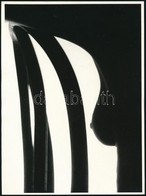 Cca 1980 Papi Lajos Fotóművész Aláírt Vintage Fotóművészeti Alkotása (Formák és Vonalak), 24x18 Cm - Altri & Non Classificati