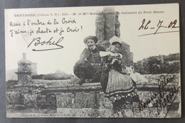 CPA 22 PORT BLANC ( Penvenan ) - M Et Mme Botrel Au Pied Du Calvaire - HamonIc 210 Précurseur - Réf. B 286 - Penvénan