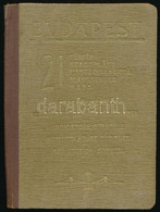 Budapest, 21 Térkép, Utcanévjegyzék és Idegenvezető Címtár. Összeáll.: Gáll Pongrácz. Bp., 1942, Hellas, 200 P.+20 T. Ki - Non Classés