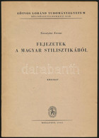 Terestyéni Ferenc: Fejezetek A Magyar Stilisztikából. Kézirat. Bp., 1958, Felsőoktatási Jegyzetellátó. Kiadói Papírkötés - Sin Clasificación