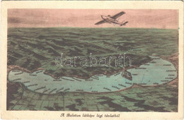 * T3 1950 Balaton, Látkép Légi Távlatból, Hidroplán, Térkép (EB) - Non Classificati