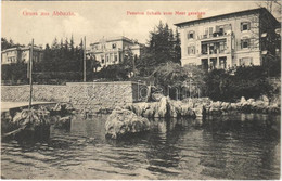 T2 1912 Abbazia, Opatija; Pension Schalk Vom Meer Gesehen / Hotel, Villa - Non Classés