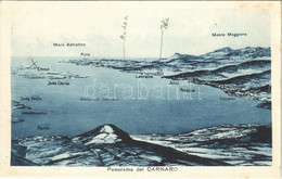 T2/T3 1928 Kvarner-öböl, Carnaro, Golfo Del Quarnero, Kvarnerski Zaljev; (fl) - Zonder Classificatie