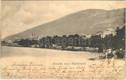 T2/T3 1901 Lovran, Lovrana, Laurana; Ansicht Vom Südstrand / Coast (fl) - Non Classés