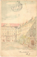 T2/T3 1901 Wien, Vienna, Bécs; Bürghof. Kunstanstalt Kosmos Hold To Light Litho (EB) - Unclassified