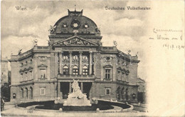 T2/T3 1900 Wien, Vienna, Bécs; Deutsches Volksthater / German Theatre (EB) - Unclassified