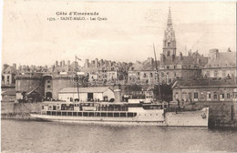 ** T2 Saint-Malo, Cote D'Emeraude, Les Quais / Quay, Steamship - Non Classés