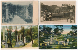 ** 4 Db RÉGI Kínai Képeslap Temetőkről / 4 Pre-1945 Chinese Postcards Of Cemeteries - Zonder Classificatie