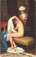 * T2/T3 Am Morgen / Erotic Nude Lady Art Postcard. Stengel S: Fragonard (EK) - Zonder Classificatie