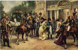 ** T2/T3 Napoleon And Empress Marie Louise Arrive In Paris, M.J.S. 112. (EK) - Non Classés