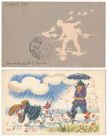 **, * 4 Db RÉGI Humoros Vadász Motívum Képeslap / 4 Pre-1945 Humorous Hunting Motive Postcards - Unclassified