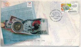 Indonézia 1984. 1000R Felbélyegzett Borítékban, Bélyegzéssel T:1 Indonesia 1984. 1000 Rupiah In Envelope With Stamp And  - Zonder Classificatie