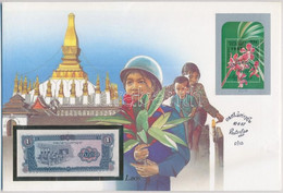 Laosz 1979. 1K Felbélyegzett Borítékban, Bélyegzéssel T:I Lao 1979. 1 Kip In Envelope With Stamp And Cancellation C:UNC - Zonder Classificatie