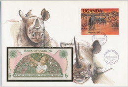 Uganda 1982. 5Sh Felbélyegzett Borítékban, Bélyegzéssel T:I Uganda 1982. 5 Schilling In Envelope With Stamp And Cancella - Non Classificati