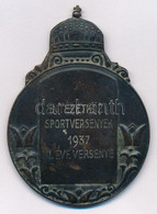 1934. "Intézetközi Sportversenyek 193 VII. Évf. Versenye" Kétoldalas Br Sport Díjérem (60x43mm) T:2 Ph. - Non Classés