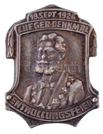 Ausztria 1926. "Lueger-emlékmű Avatóünnepsége 1926. Szept. 19." Ezüstözött Lemezjelvény (31x40mm) T:2 Austria 1926. "Unv - Zonder Classificatie