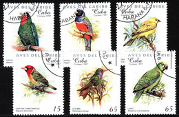 Cuba 1997 Mi 4036-4041 Caribbean Birds - Oblitérés