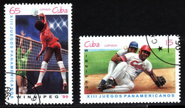 Cuba 1999 Mi 4211-4212 1999 Pan-American Games - Oblitérés