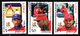 Cuba 2002 Mi 4467_4470 15th Intercontinental Baseball Cup - Gebraucht