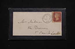 ROYAUME UNI - Enveloppe De Cambridge En 1865 Pour Londres - L 98051 - Storia Postale