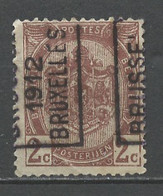 Belgique - Belgium - Belgien Préoblitéré 1907 Y&T N°PREO82 - Michel N°V79 Nsg - 2c Bruxelles 12 - Typografisch 1906-12 (Wapenschild)