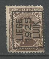 Belgique - Belgium - Belgien Préoblitéré 1915 Y&T N°PREO136 - Michel N°V114 Nsg - 2c Liège 1925 - Typografisch 1922-26 (Albert I)