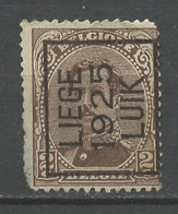 Belgique - Belgium - Belgien Préoblitéré 1915 Y&T N°PREO136 - Michel N°V114 Nsg - 2c Liège 1925 - Typo Precancels 1922-26 (Albert I)