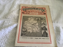 Bernadette Rare Revue Hebdomadaire Illustrée  Paris 1929 Indre L’Indre Géographie. Industrie Célébrités - Bernadette
