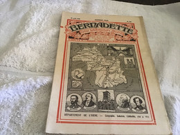 Bernadette Rare Revue Hebdomadaire Illustrée  Paris 1929 Isère  Géographie Industrie Célébrités - Bernadette