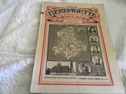 Bernadette Rare Revue Hebdomadaire Illustrée  Paris 1929 Haute-Vienne  Géographie Industrie Célébrités - Bernadette