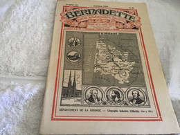 Bernadette Rare Revue Hebdomadaire Illustrée  Paris 1929 Gironde   Géographie Industrie Célébrités - Bernadette