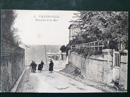 14 ,  Villerville ,la Descente à La Mer En 1923 - Villerville