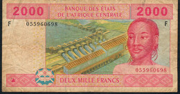 C.A.S. EQUATORIAL GUINEA P508Fa 2000 FRANCS 2002  SIGNATURE 5 FIRST   FINE Fods NO P.h. - Central African States