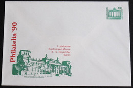 DDR 1990 Mi-Nr. PU 17 PHILATELIA '90 Reichstagsgebäude Privatganzsache Ungebraucht - Sobres Privados - Nuevos