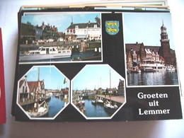 Nederland Holland Pays Bas Lemmer Dorp Met Een Zwart Randje - Lemmer