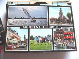 Nederland Holland Pays Bas Lemmer Met Eenden Bij De Tent - Lemmer