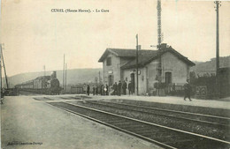 Curel * La Gare * Ligne Chemin De Fer De Haute Marne * Train Locomotive - Sonstige & Ohne Zuordnung