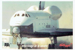 Atterrissage De La  Navette - Space Shuttle Landing (Chromo Kellog's Miel Pops) - Andere & Zonder Classificatie